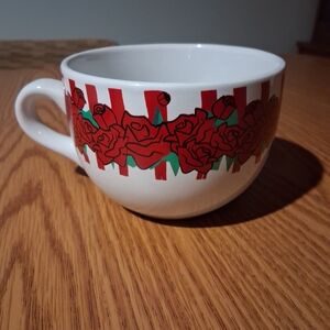Red Rose Soup Mug Valentines Day Present